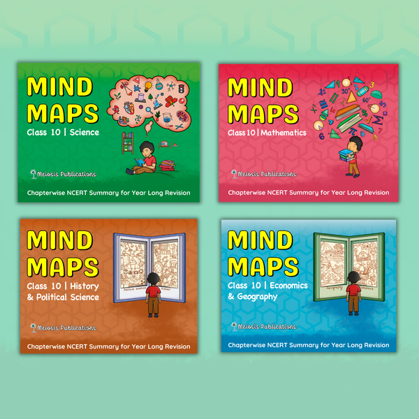 Complete CBSE Class 10 Mind Maps | Science + Mathematics + Social Science | Meiosis Publications