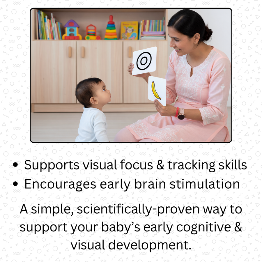 Little Look Cards – Developmental Flashcards for Infants (0–15 Months) | 50 Cards | MeioKids