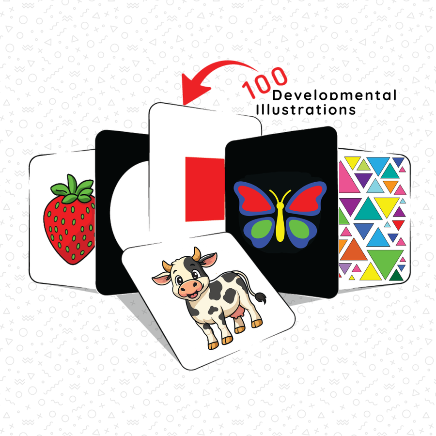 Little Look Cards – Developmental Flashcards for Infants (0–15 Months) | 50 Cards | MeioKids