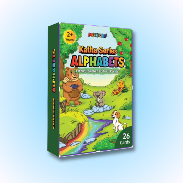 Katha Series – Little Learners Alphabet Cards | Story-Based A–Z | 2–5 Years | Meiokids