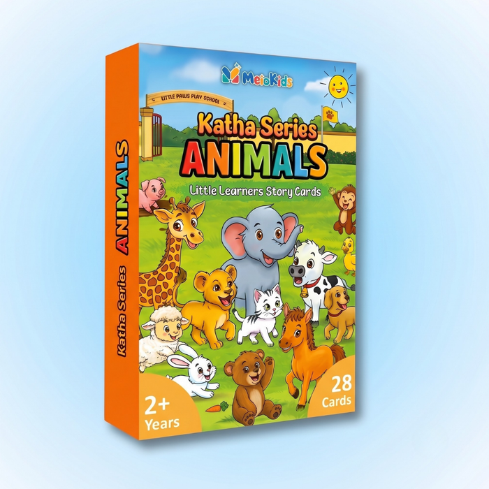 Katha Series – Little Learners Animals and their Babies Cards | Story-Based | 2–5 Years | Meiokids