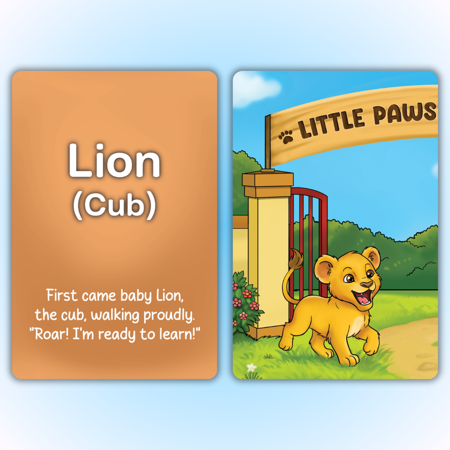 Katha Series – Little Learners Animals and their Babies Cards | Story-Based | 2–5 Years | Meiokids