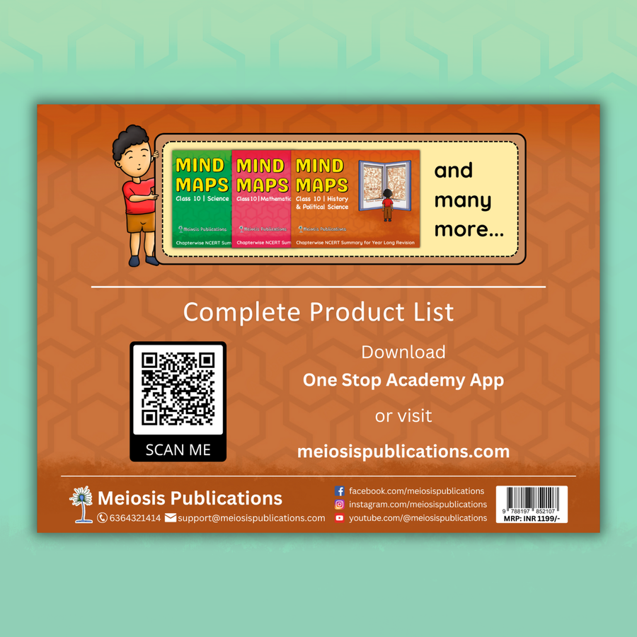Mind Maps for Class 10 – History and Political Science | CBSE | Meiosis Publications