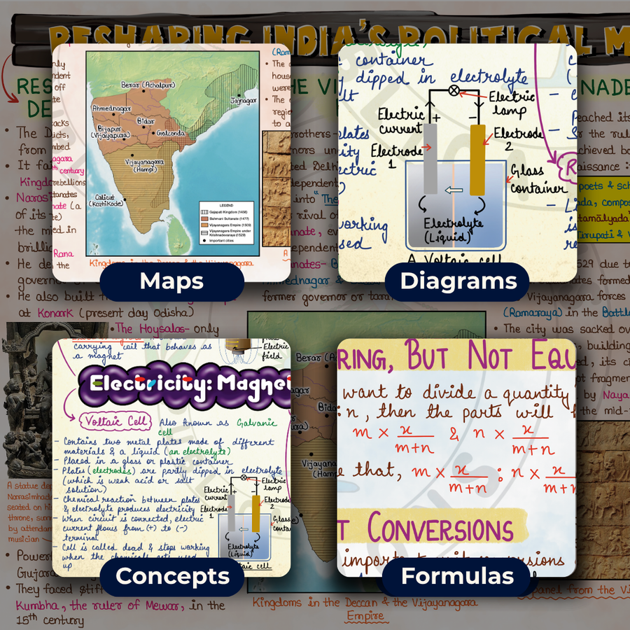 Complete CBSE Class 8 Mind Maps | Science + Mathematics + Social Science (Part 1) | Meiosis Publications