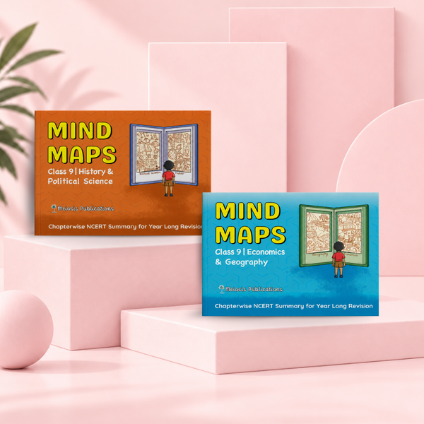 (Old Edition) Mind Maps for Class 9 – Social Science (History, Political Science, Geography & Economics) | Set of 2 Books| CBSE | Meiosis Publications