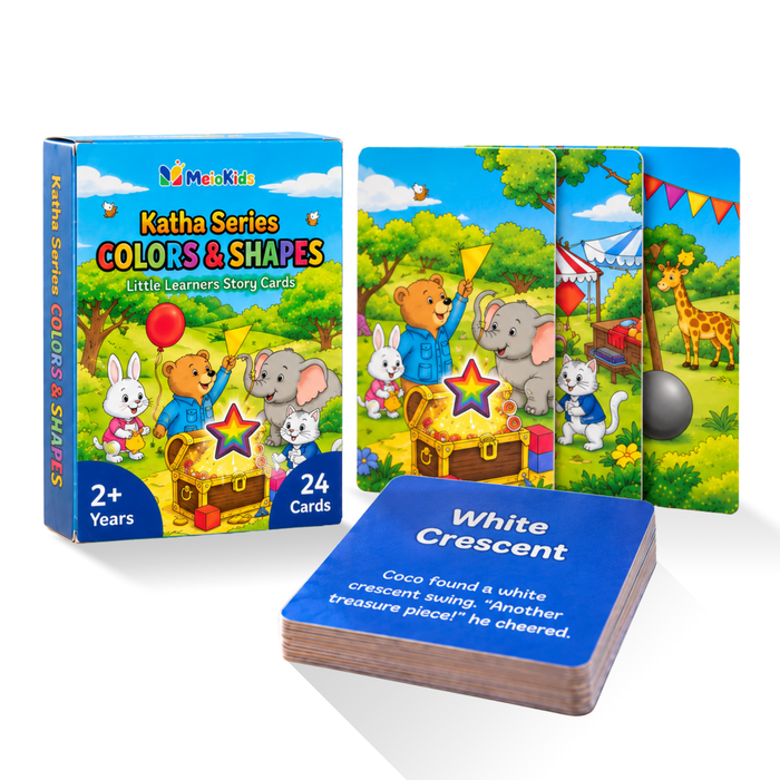 Katha Series – Little Learners Colors and Shapes Cards | Story-Based | 2–5 Years | Meiokids