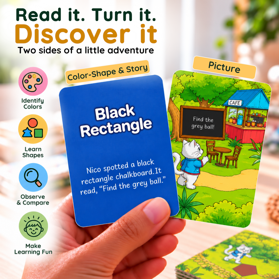Katha Series – Little Learners Colors and Shapes Cards | Story-Based | 2–5 Years | Meiokids