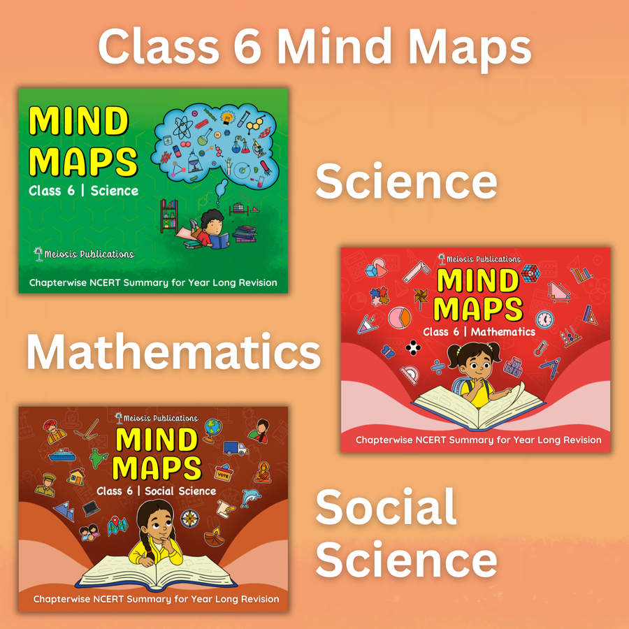 Complete CBSE Class 6 Mind Maps | Science + Mathematics + Social Science | Meiosis Publications