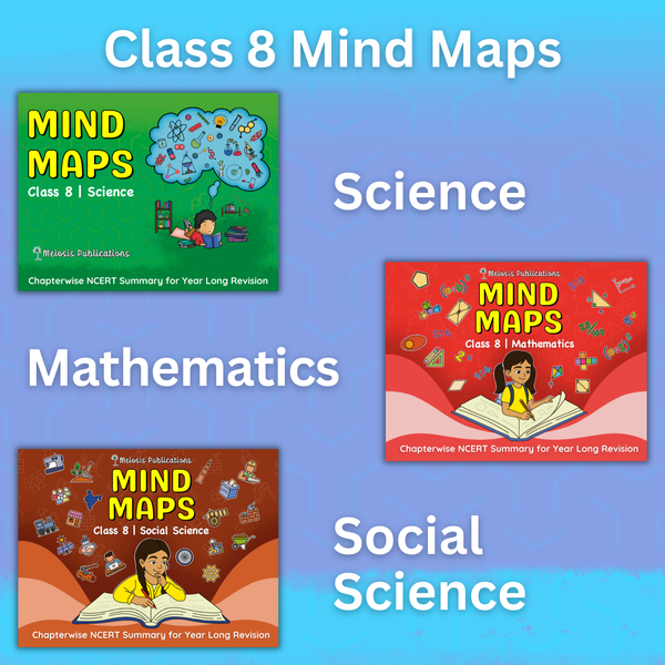 Complete CBSE Class 8 Mind Maps | Science + Mathematics + Social Science | Meiosis Publications