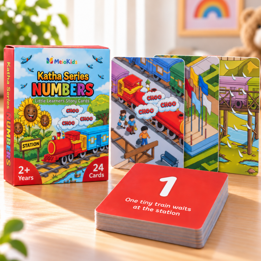 Katha Series – Little Learners Numbers Cards | Story-Based 0-20 | 2-5 Years | Meiokids