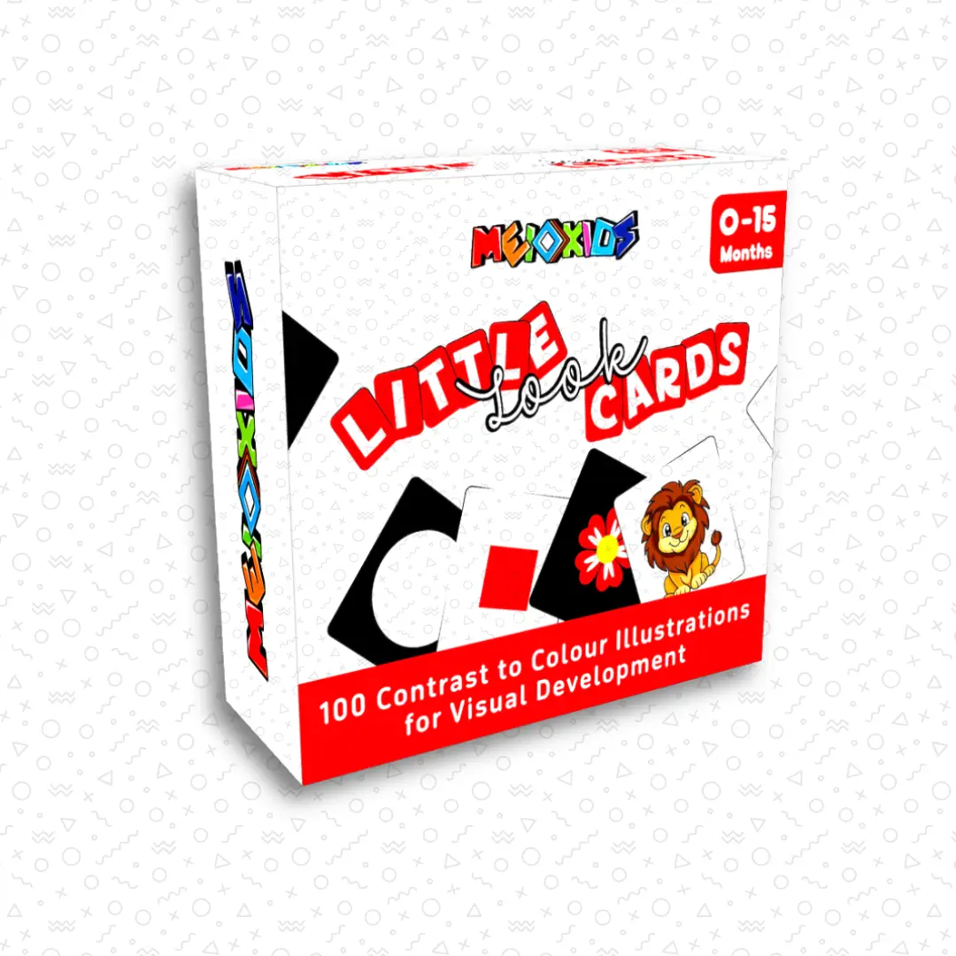 Little Look Cards – Developmental Flashcards for Infants (0–15 Months) | 50 Cards | MeioKids